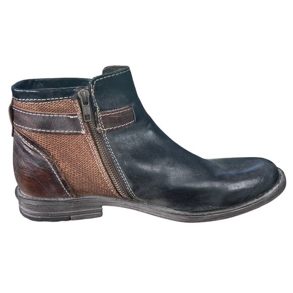 Bed Stu Men’s Johnston Black Brown Leather Chelsea Boot Size US 11.5 main image 9